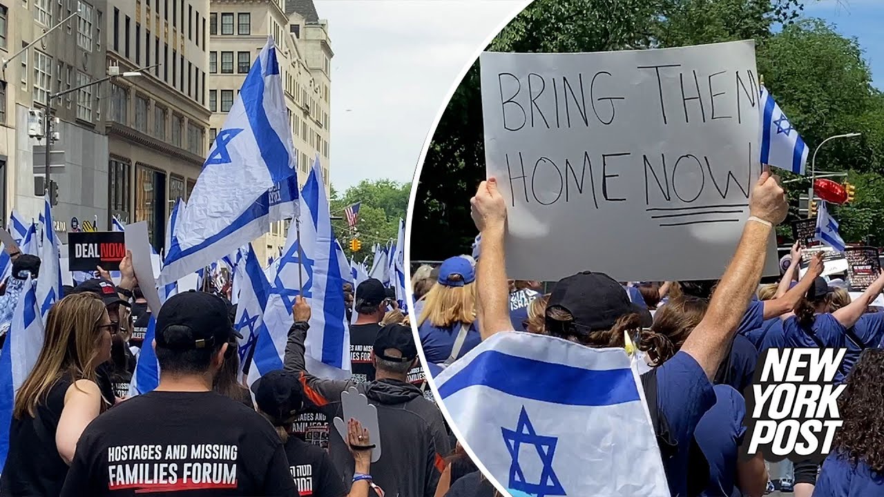 Jewish New Yorkers join Oct. 7 hostage families for Israel Day Parade march