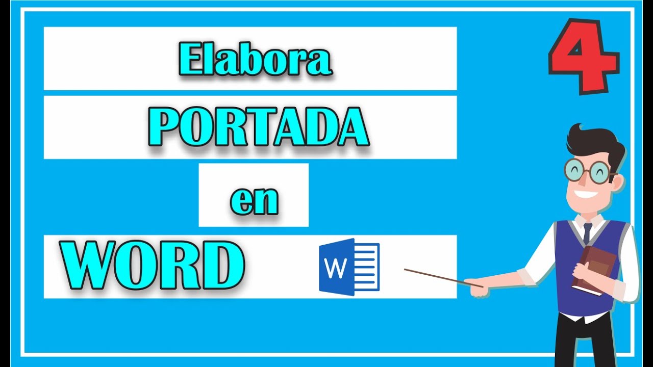 ¿Cómo hacer una PORTADA en WORD?