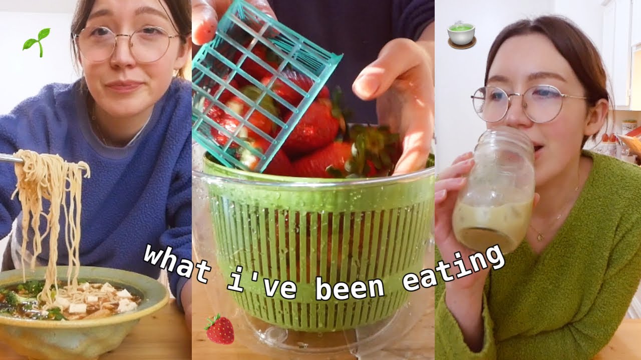 what i've been eating lately🍜🌱 (vegan & normal lol) + grocery haul🛒