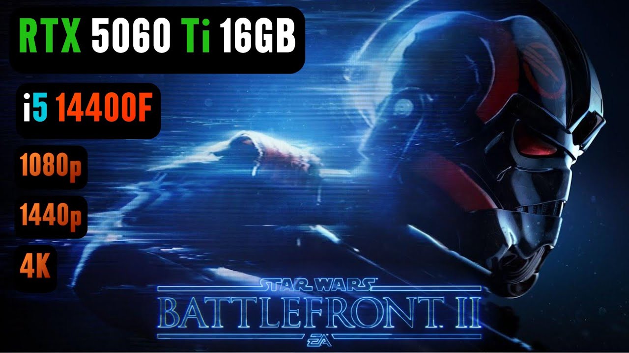 Star Wars Battlefront II RTX 5060 Ti 16GB FPS TEST | RTX 5060 Ti & i5 14400F Benchmark