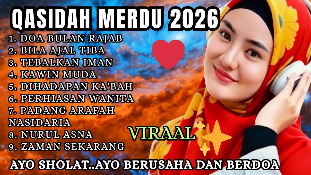 TEBALKAN IMAN - DOA BULAN RAJAB || LAGU VIRAL QASIDAH MERDU 2026|| MUSIK ISLAMI PENUH MAKNA POPULER 