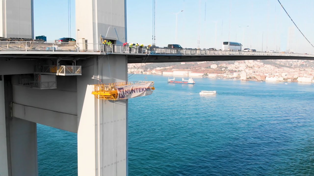 Nunteknik - Bosphorus Bridge Pedestrian Way Plate Replacement