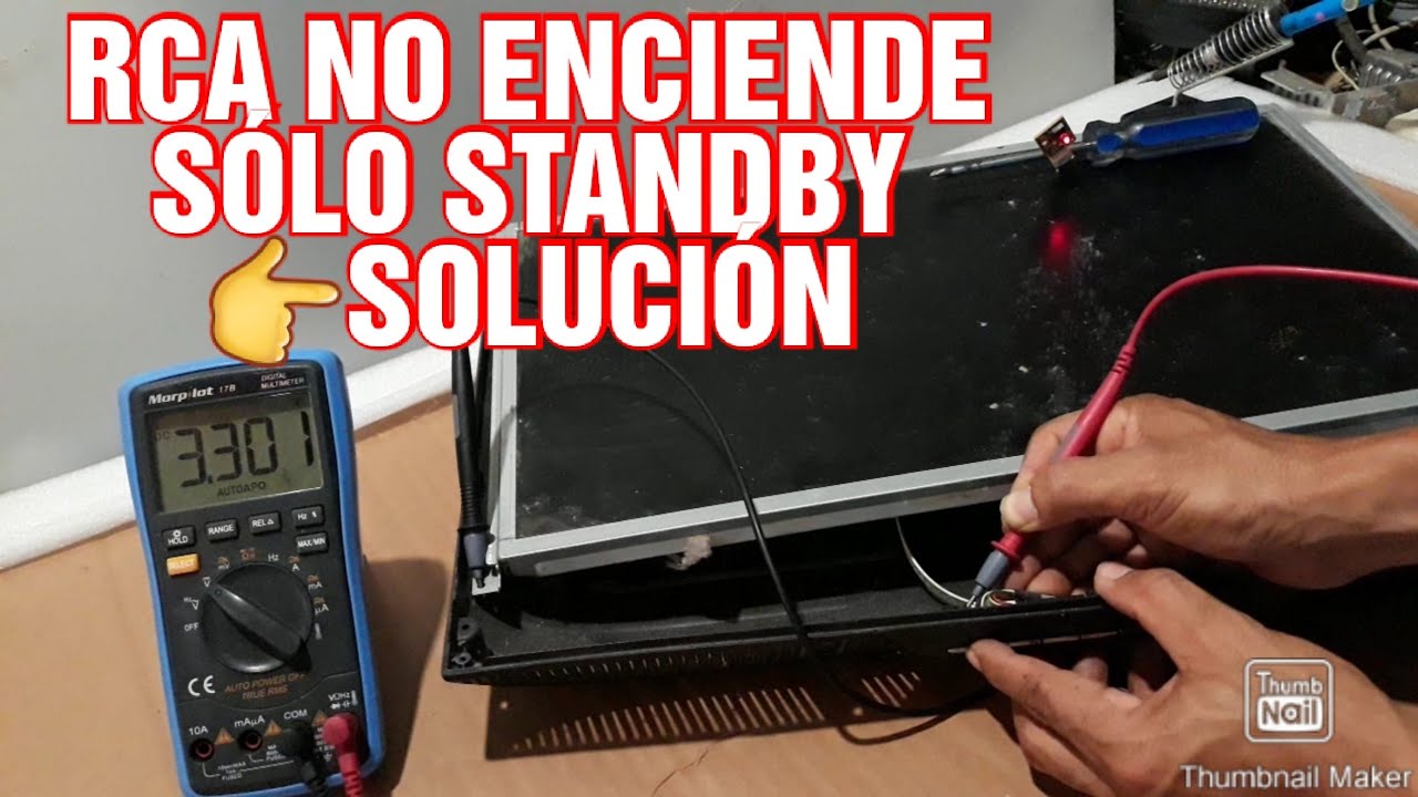 👉REPARACIÓN DE TV RCA 😡NO ENCIENDE SÓLO STANDBY 👉SOLUCIÓN