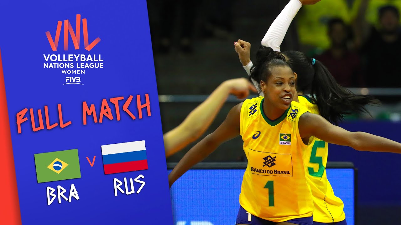 Brazil 🆚 Russia - Full Match | Women’s Volleyball Nations League 2019