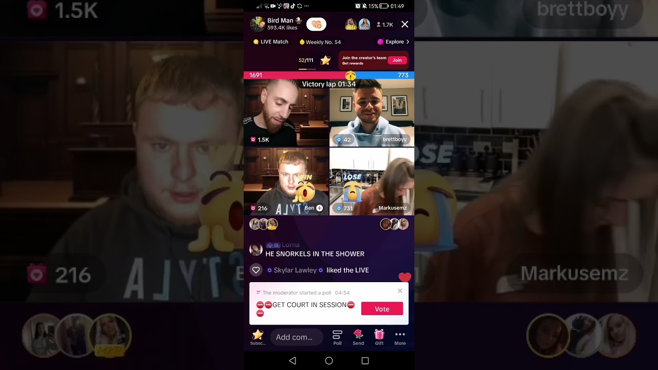 Birdman and Ben's Tiktok court
