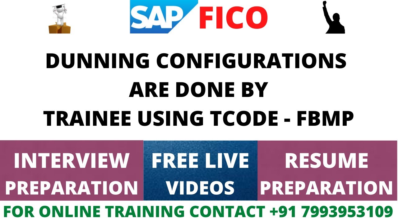 DUNNING CONFIGURATIONS FBMP  , CUSTOMER INVOICE POSTING CLASS 11 - SAP FICO ONLINE TRAINING