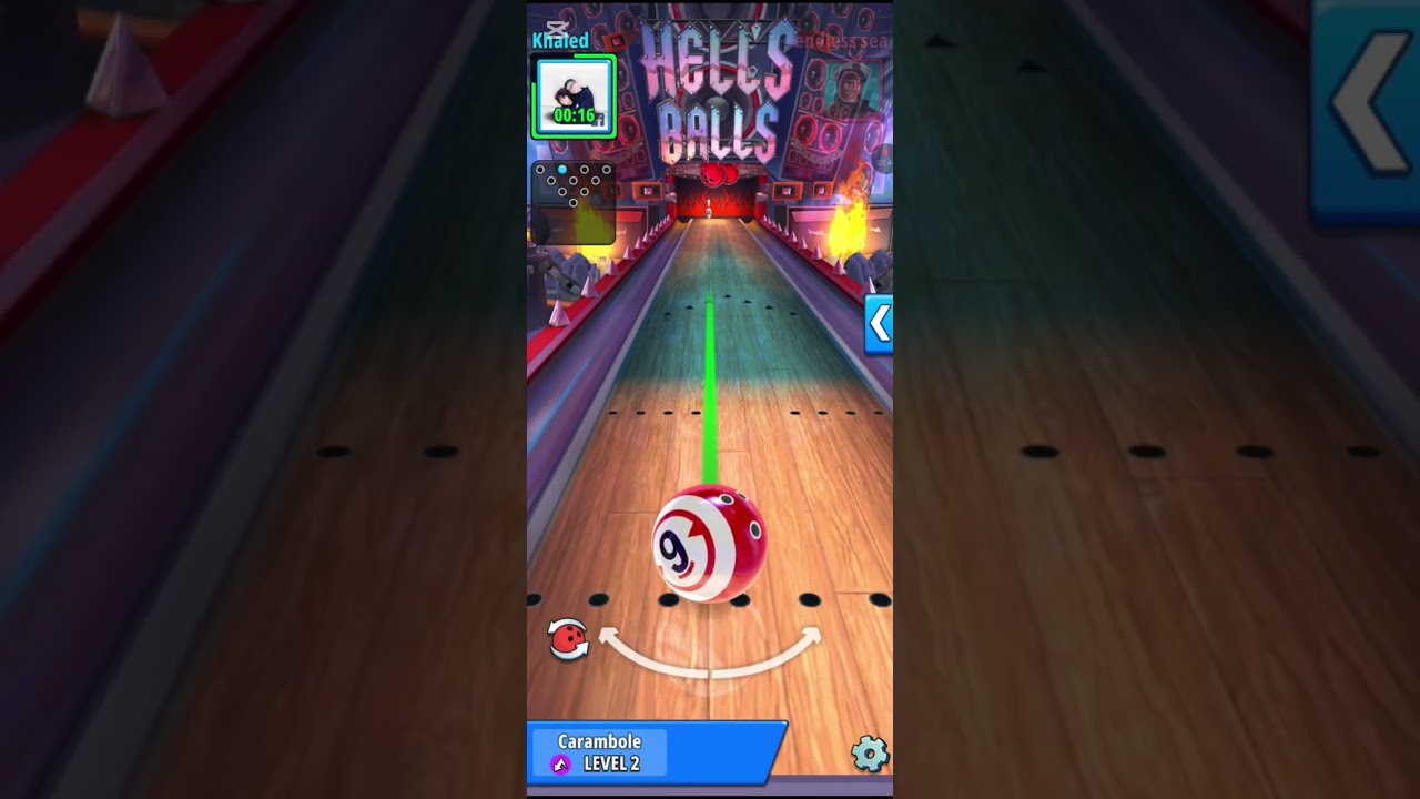 Playing bowling crew.
