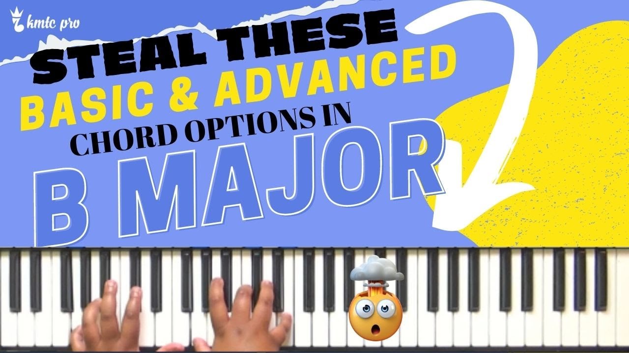 Basic and Advanced Gospel Chords | B Major | Gospel Piano | Phat Chords | Contemporary Chords |