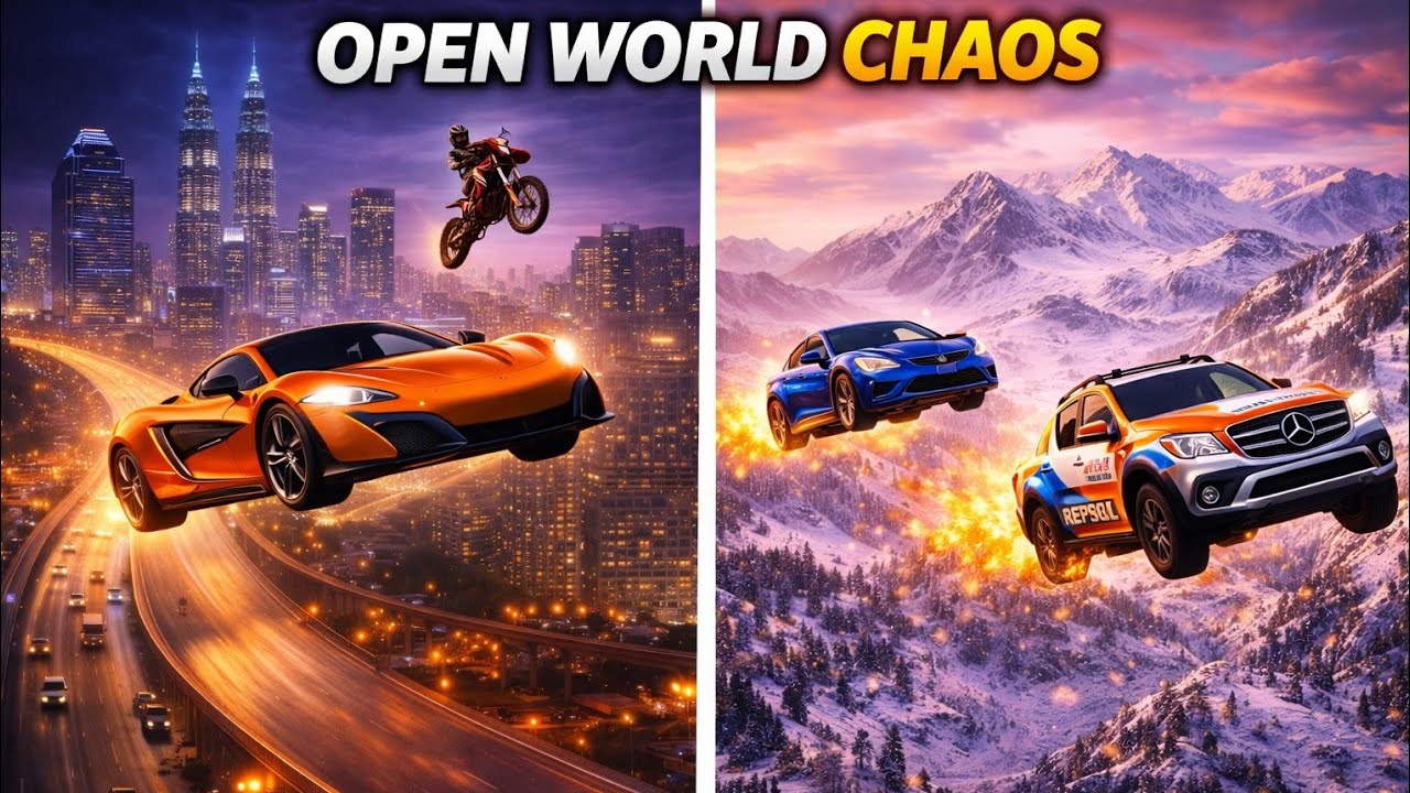 Open World Chaos - City and Mountains😅 The Crew 2