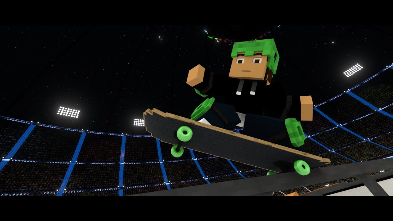 Minecraft Animation - Skateboard Championship