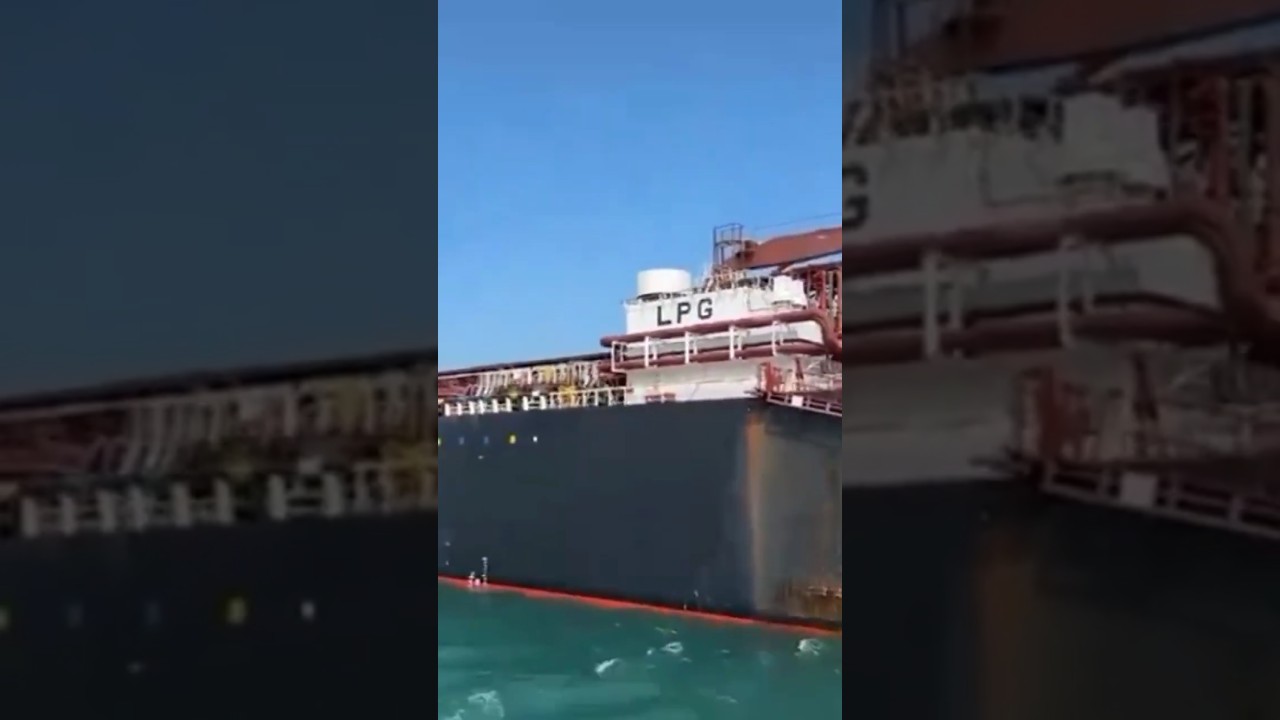 LPG tanker Nanda Devi arrives at Vadinar (Jamnagar) port in Gujarat, India #lpggas ,