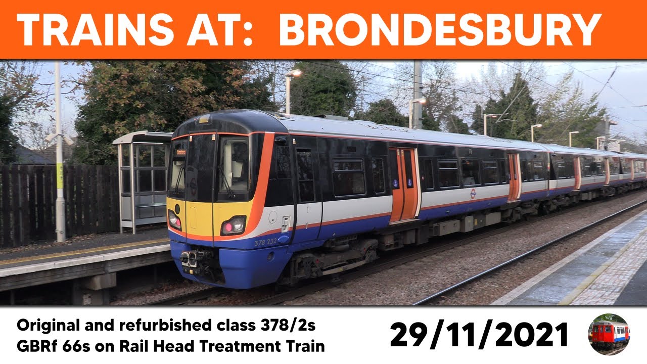Trains at Brondesbury 29/11/2021