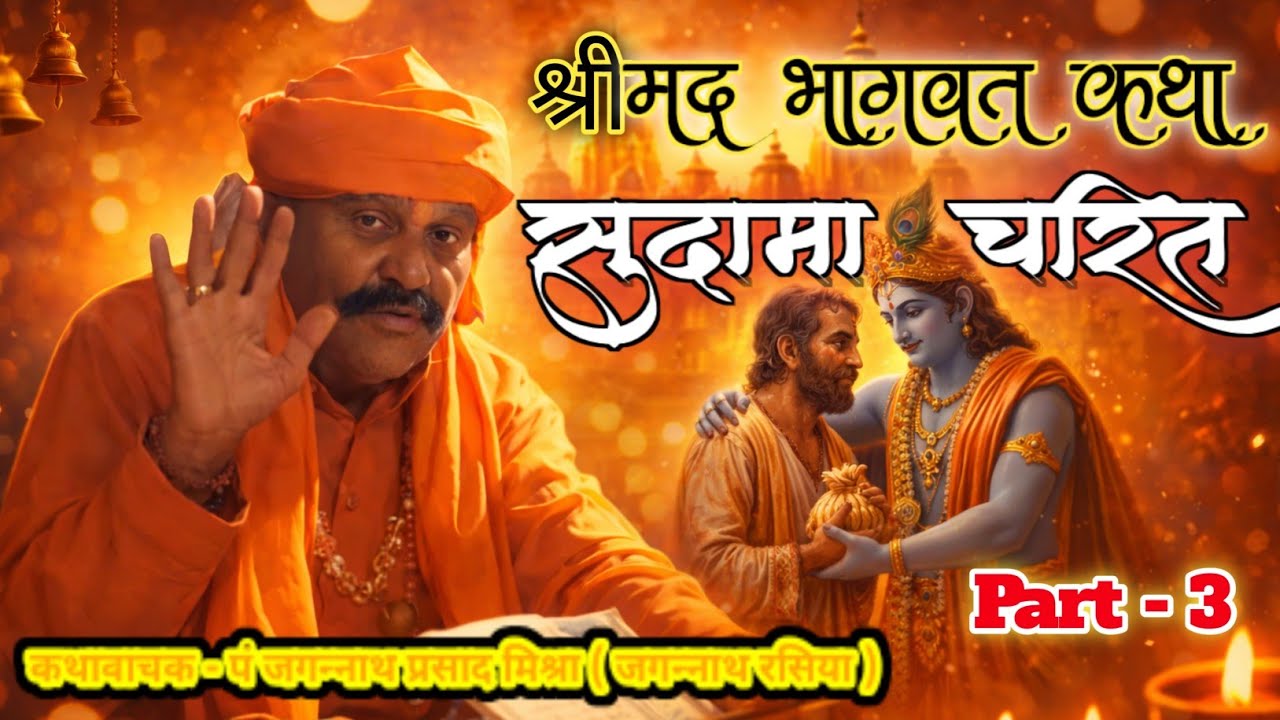 सुदामा चरित live #bhagvat #श्रीमद्भागवत #live जगन्नाथ रसिया