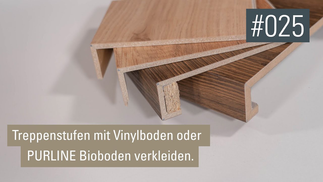 Treppenkanten und Treppenstufen mit Vinylboden verkleiden | Video-Podcast 