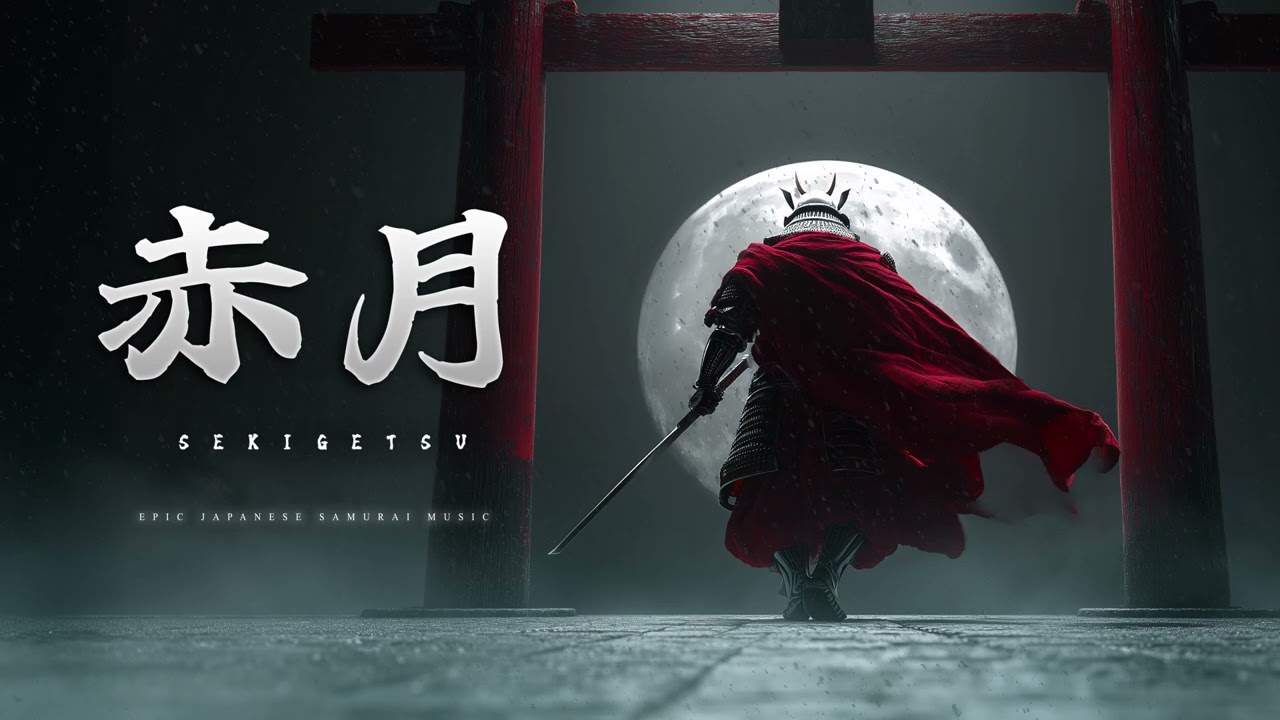Epic Japanese Samurai Music | Cinematic Warrior Soundtrack | 赤月 Sekigetsu &mdash; The Crimson Moon