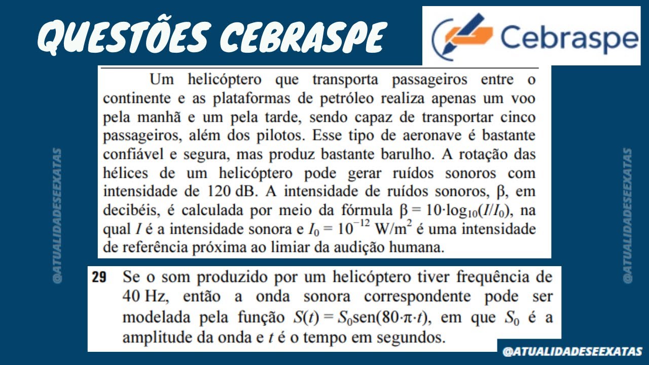 QUESTÕES CEBRASPE - PROVA DE MATEMÁTICA RESOLVIDA 24/03/2024 - PERÍODO FUNÇÃO TRIGONOMÉTRICA