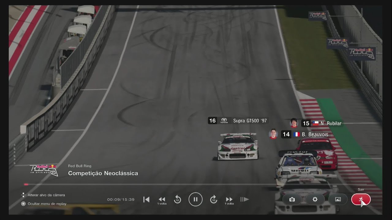 GRAN TURISMO 7 - CARDAPIO 43 NEOCLASSICO EM RED BULL DE SUPRA GT 500 (VISAO CAPO)
