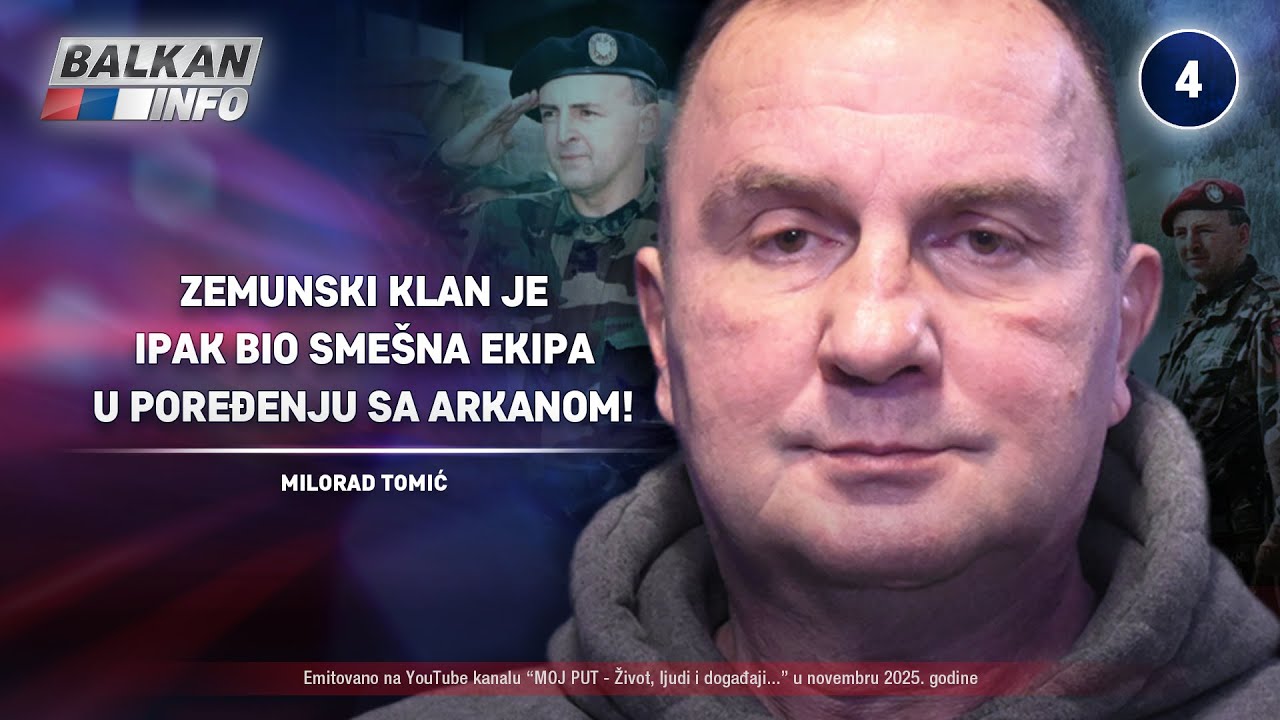 INTERVJU: Milorad Tomić &ndash; Zemunski klan je bio sme&scaron;na ekipa u poređenju sa Arkanom! (25.11.2025)