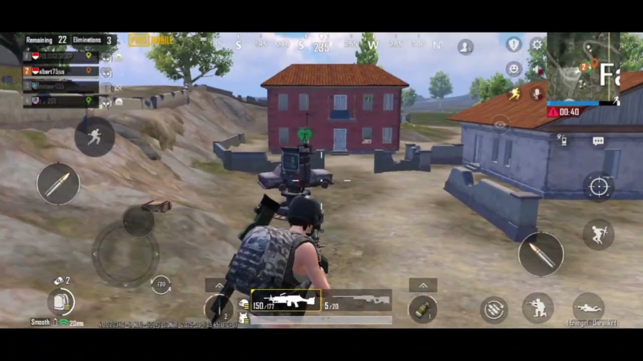 ada AWM di airdrop dan M249 di tanah membuat saya berhasil menang chicken dinner di pubg mobile