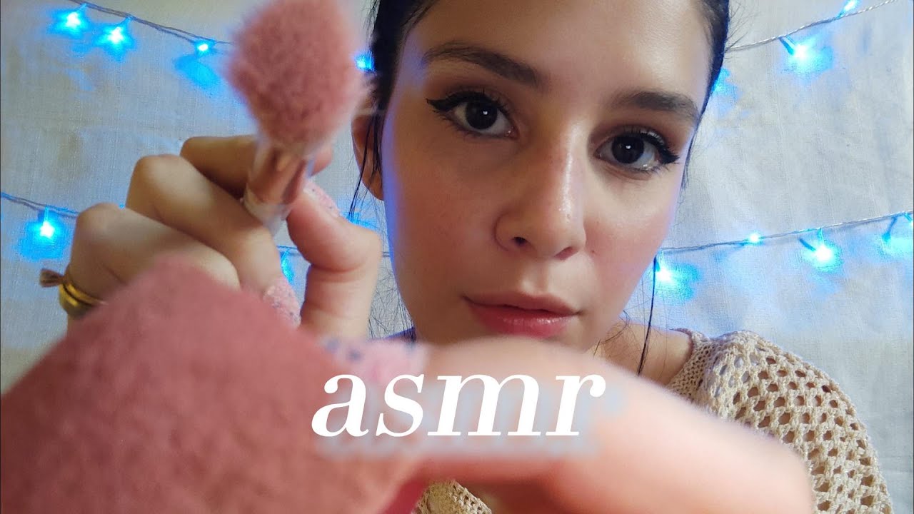 ASMR ME MAQUIANDO-  VOZ SUAVE, TAPPING, SUSSURROS/ asmr caseirinho , asmr caseiro primeiro do canal