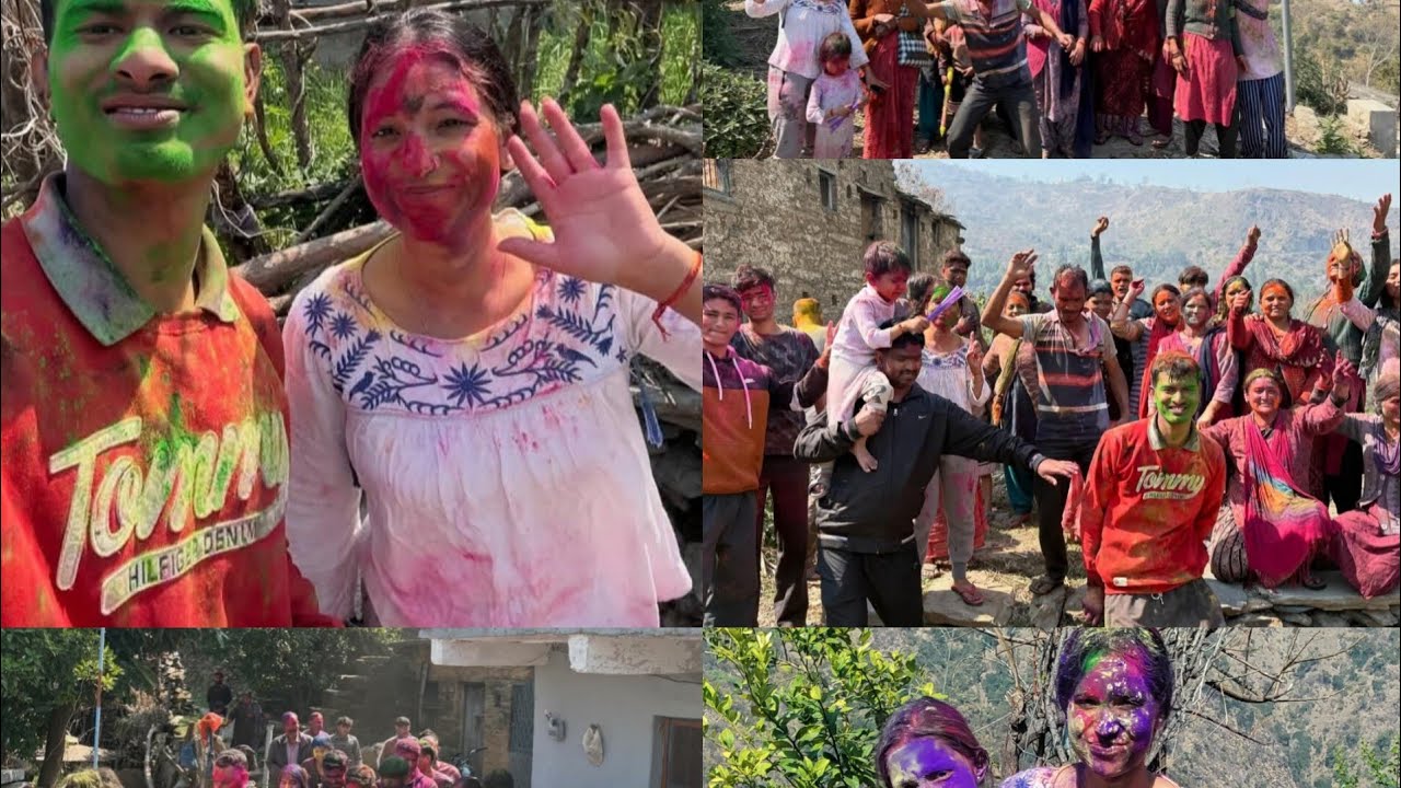 तोली गांव में खेली गई जबरदस्त होली ब्लॉग को पूरा देखें बहुत मजा आने वाला है#trending #holifestival 