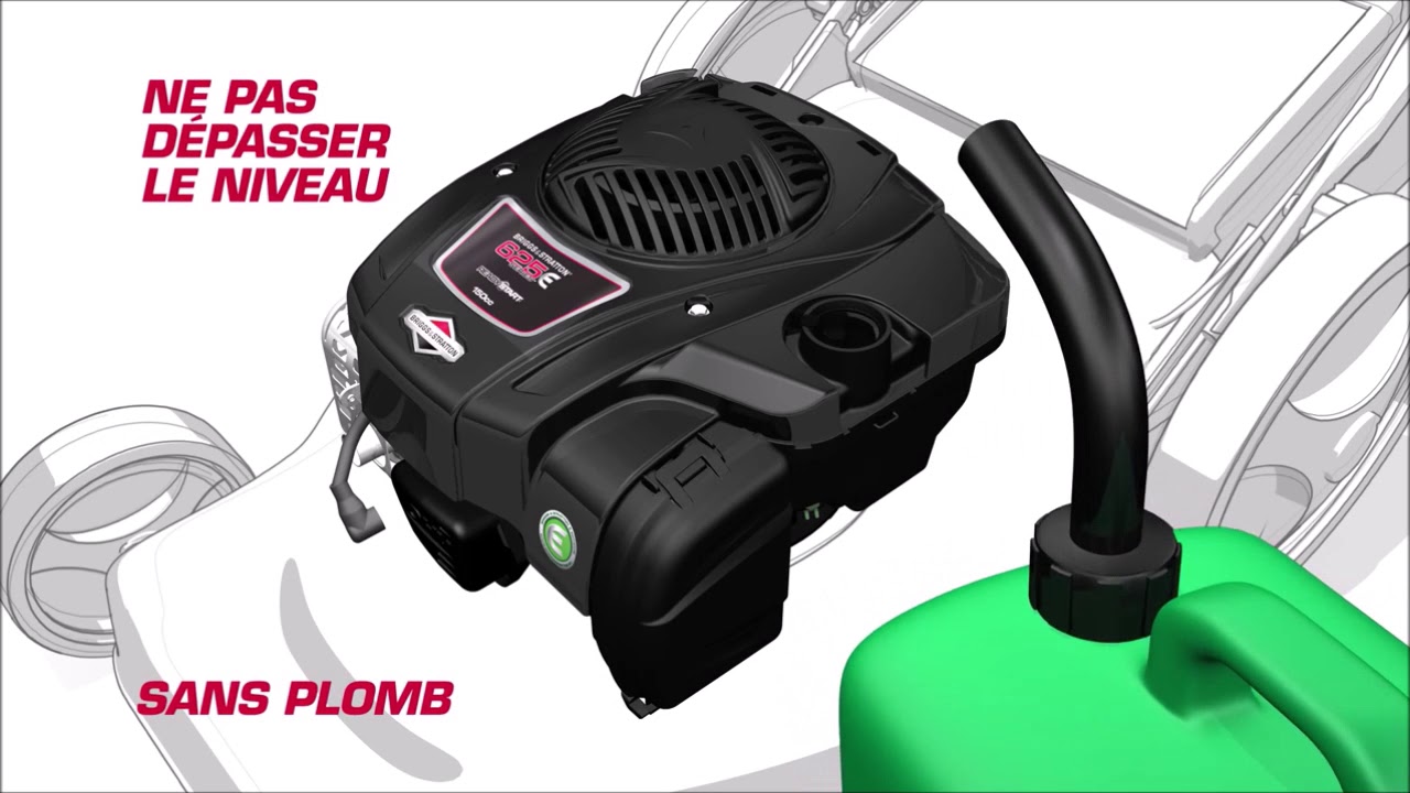 Comment d&eacute;marrer pour la premi&egrave;re fois votre Moteur B&S 625E