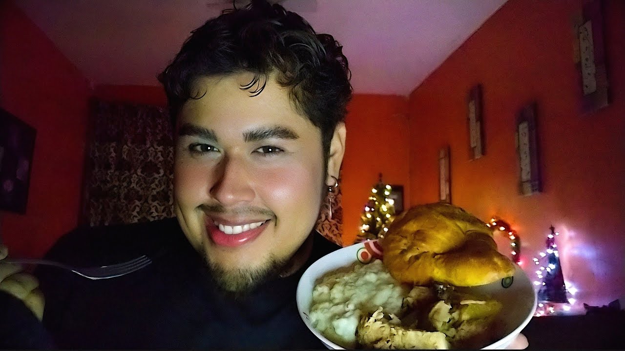 ASMR Soft Spoken | Recalentado de Cena Navideña | Mucho Chisme, Eating Sounds