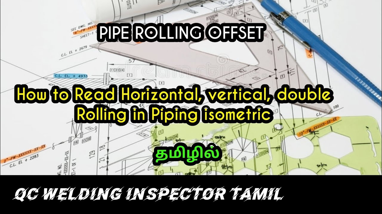 How to read pipe rolling offset | Double rolling calculation | elbow degree