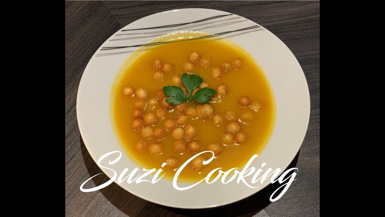 Potage de Butternut facile - Easy cream of Butternut Soup - Suzi Cooking