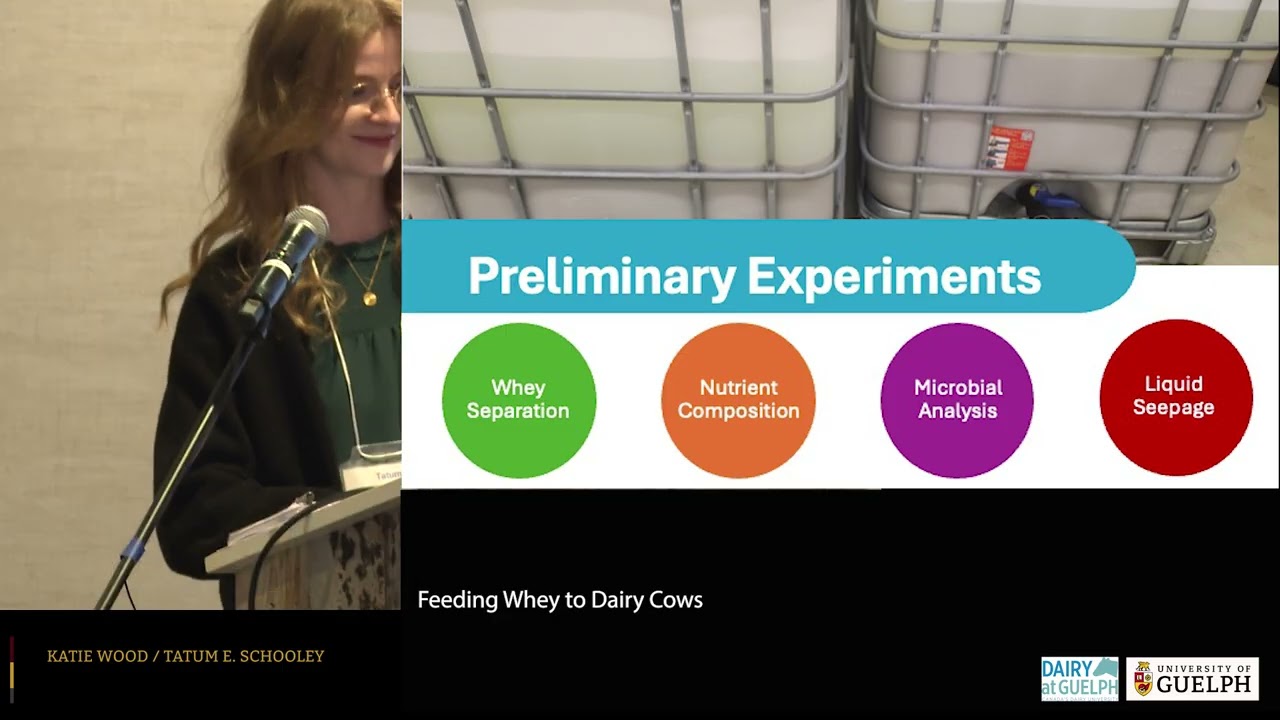 2025 Showcase Feeding processed whey to dairy cows -  Katie Wood and Tatum Schooley