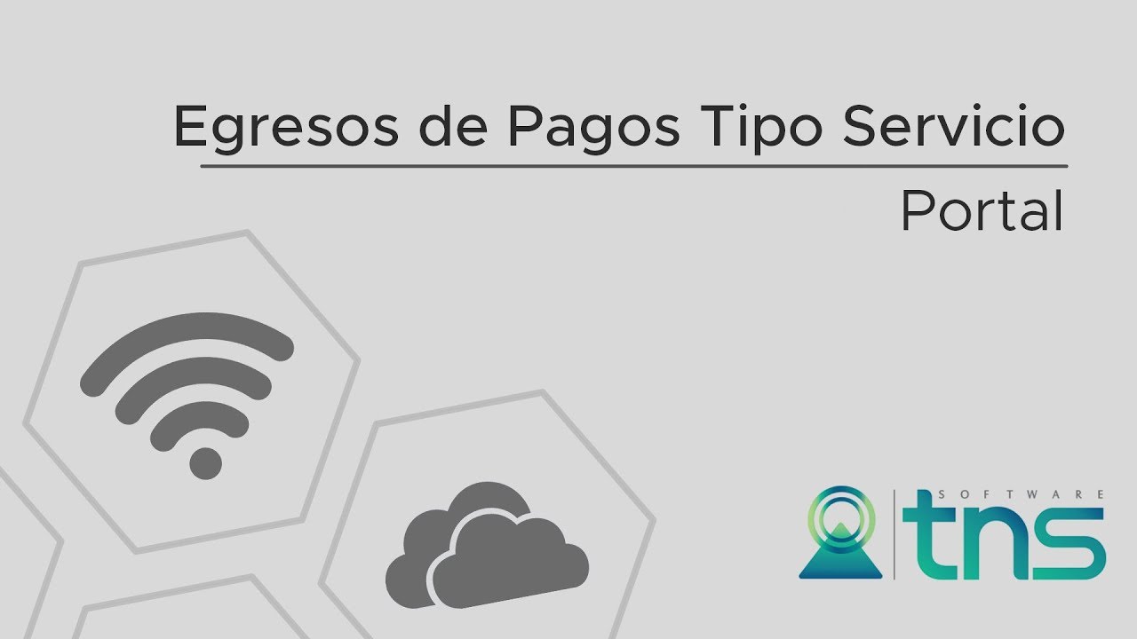 Egresos de Pago Tipo Servicios - Portal