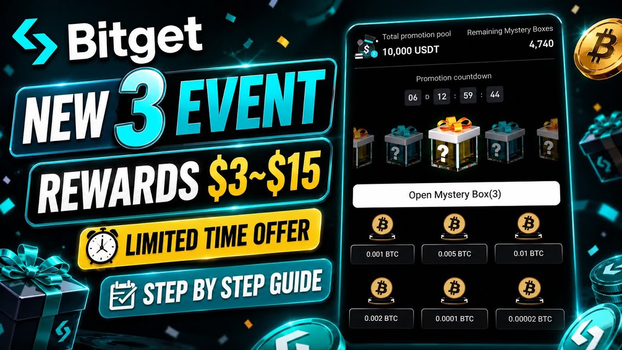 🔥 Bitget Top 3 Campaigns | Limited Time Offers | Bitget New Offer Today | Step By Step Guide ✅