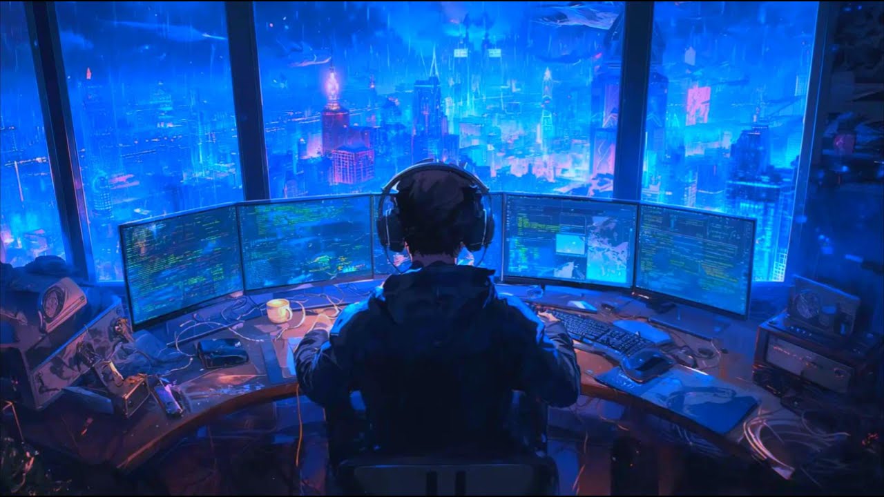 Neon Code City — Cyberpunk Lofi & Synthwave for Coding, Hacking & Night Focus
