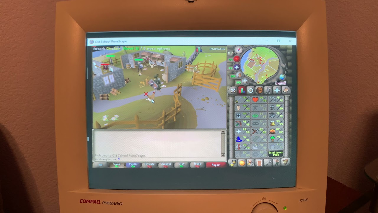 Runescape on CRT Monitor