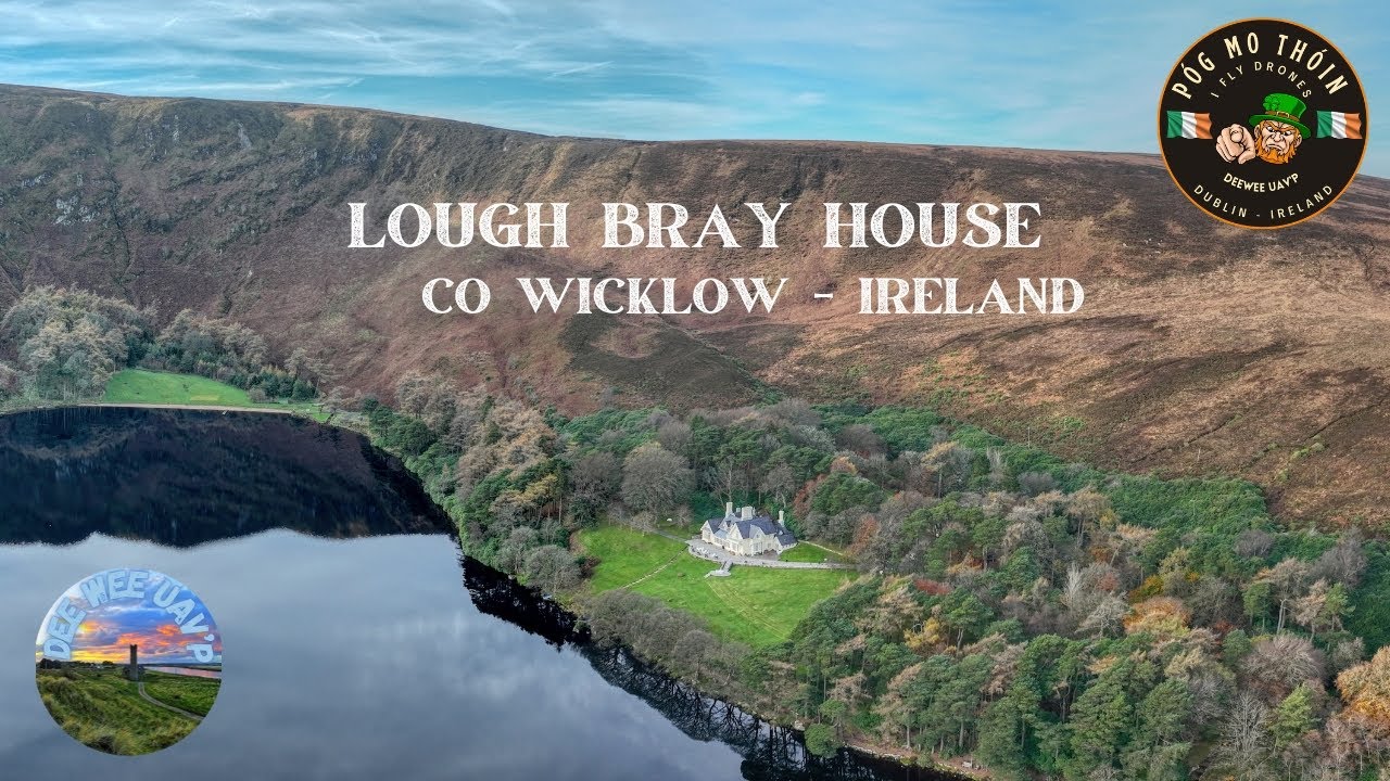 Lough Bray House, Monster in lake | Co. Wicklow | Ireland 4K | DJI Mavic 3 Classic