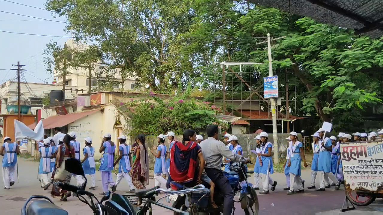 Sarangarh today girls school raily