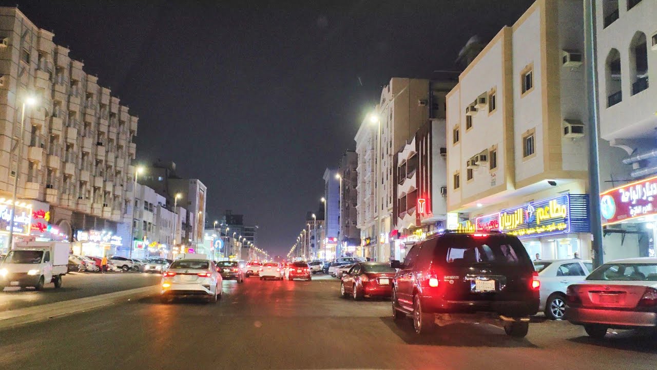 حي السلامة شارع عبدالرحمن السديري فنادق مطاعم حلويات شامية كافيهات جولة السيارة مدينة جدة الجميلة