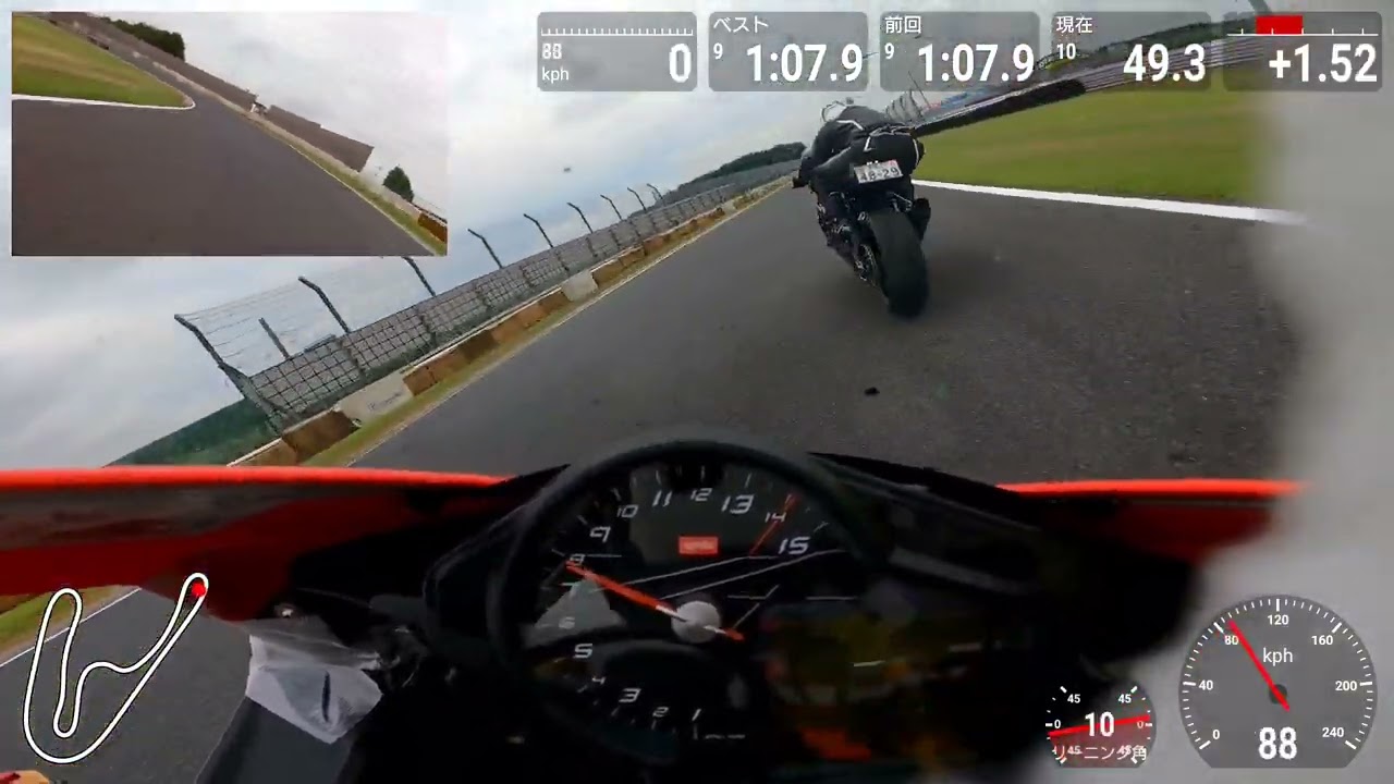 筑波サーキット 2024年6月13日 J1（Aprilia RSV4）Lap11 1'.7.6