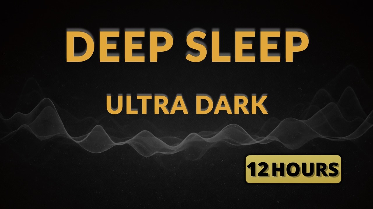 Brown Noise for Deep Sleep (Extra Dark Screen) | 12 Hours Continuous