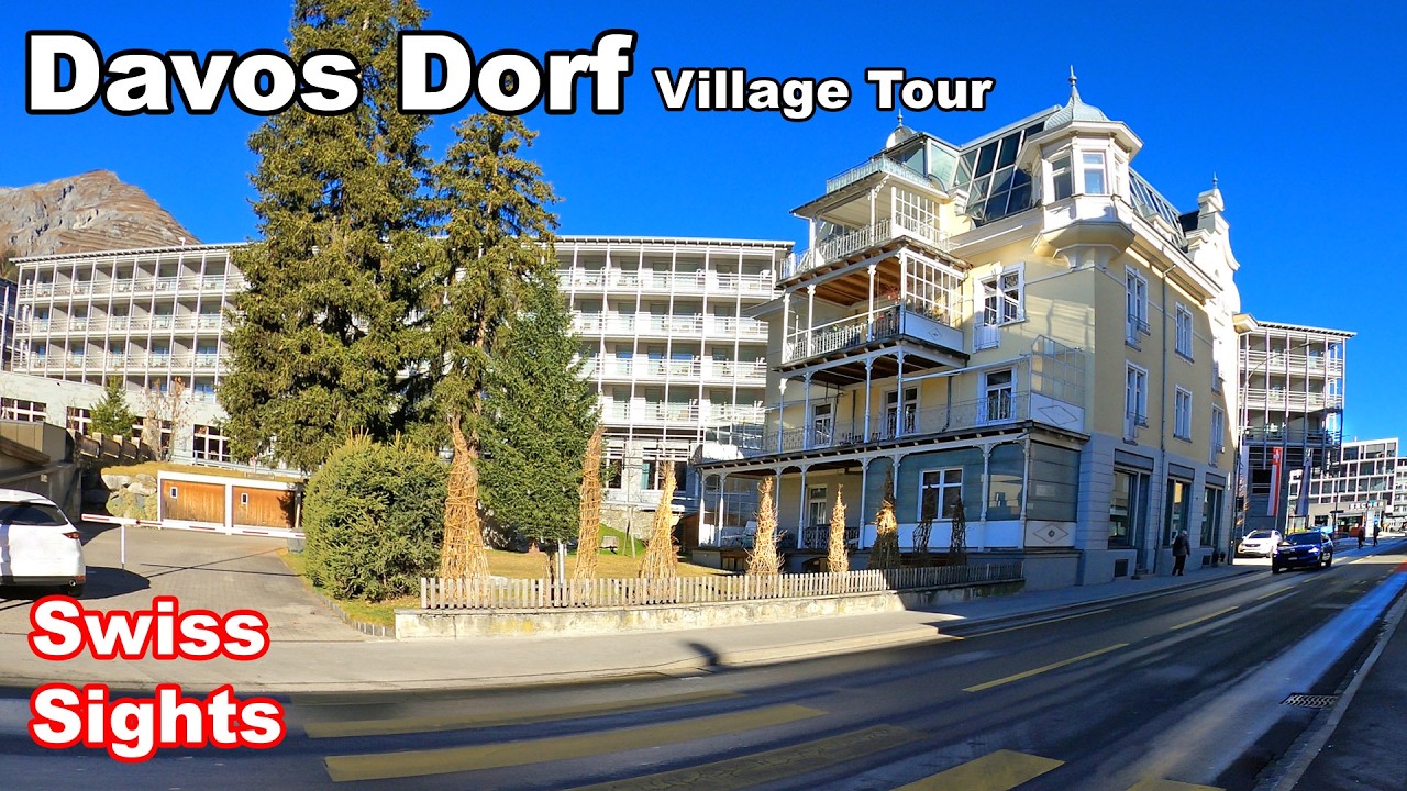 Davos Dorf Switzerland 4k Beautiful Village Tour