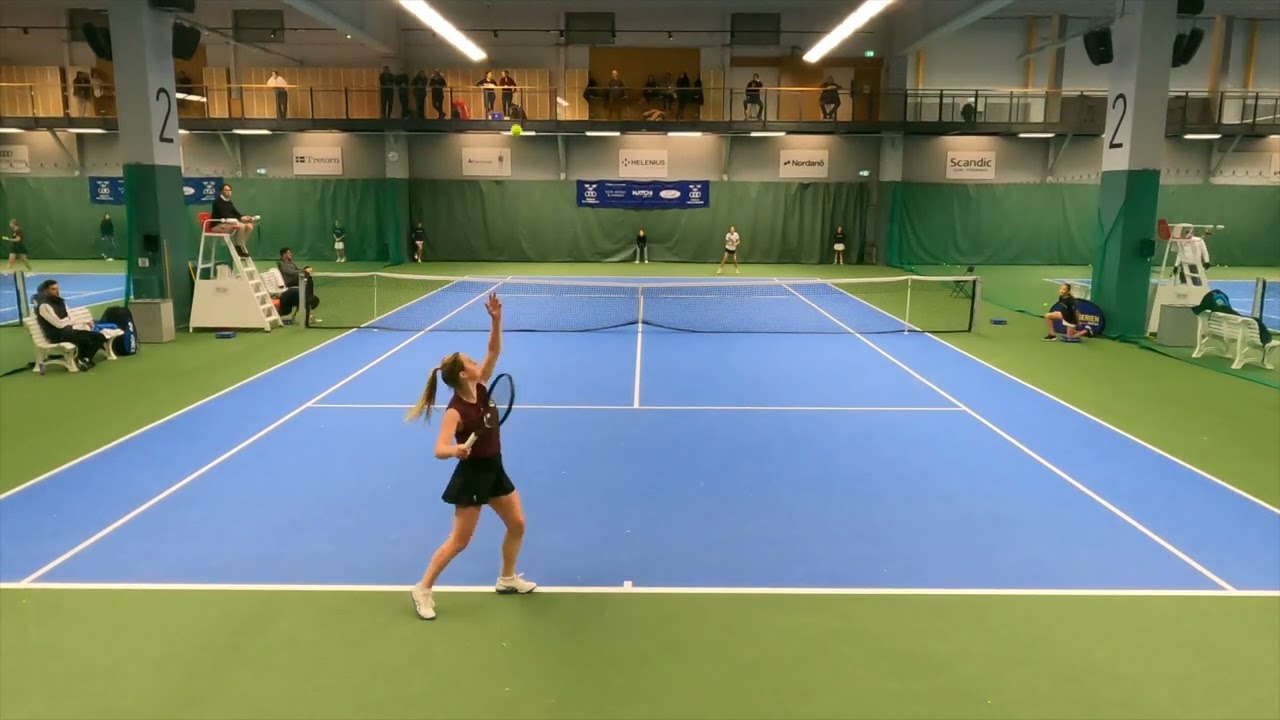 Lea Nilsson (607 ITF Junior) - Fanny Östlund (611 WTA) Courtview Highlights - Elitserien 2022