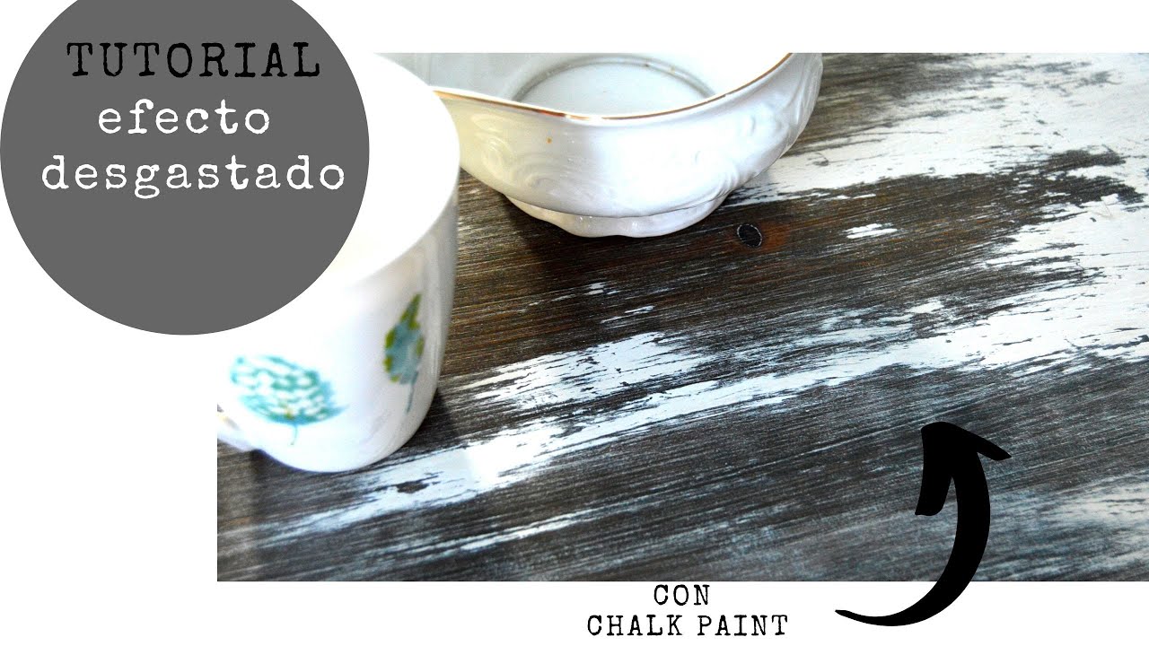 Cómo renovar mueble madera con pintura efecto tiza y efecto envejecido
