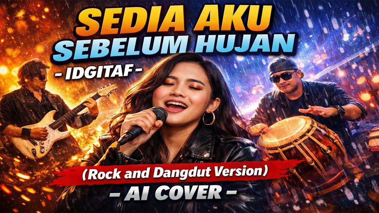 Sedia Aku Sebelum Hujan - Idgitaf (Rock and Dangdut Version) | AI Cover