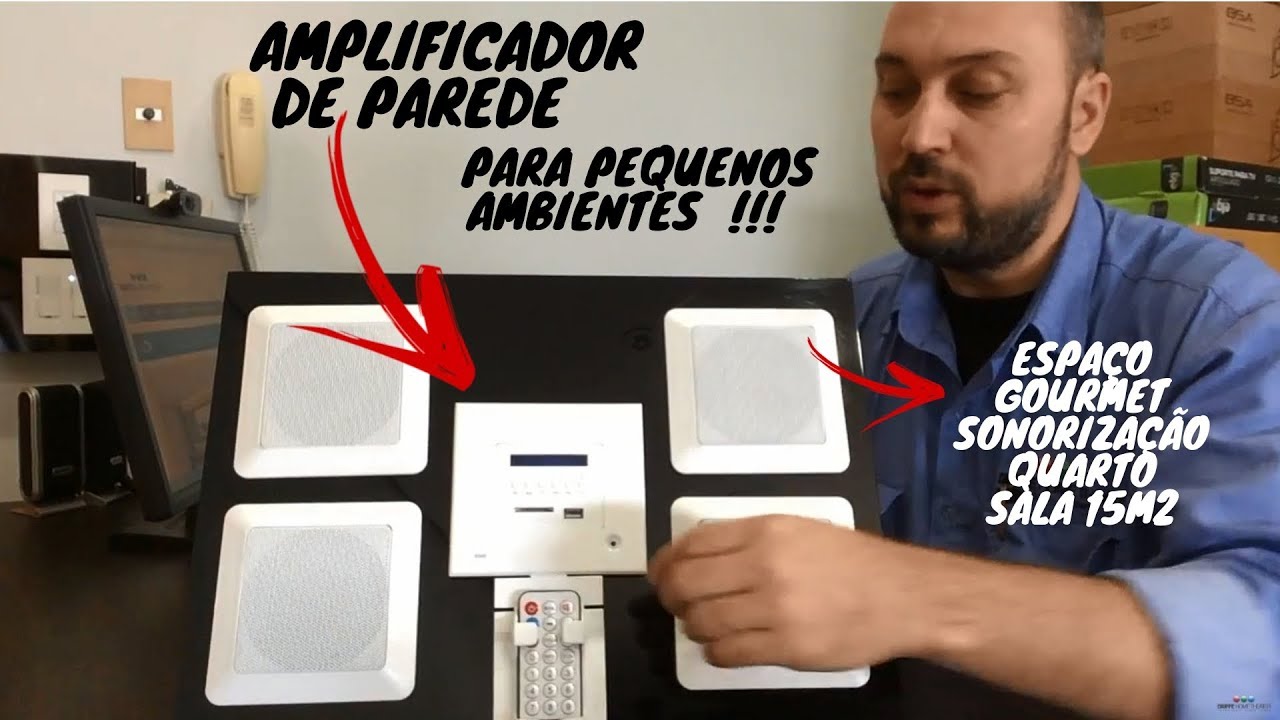 amplificador LOUD para espaço gourmet e sonorização de ambiente com caixa de som loud SQ4