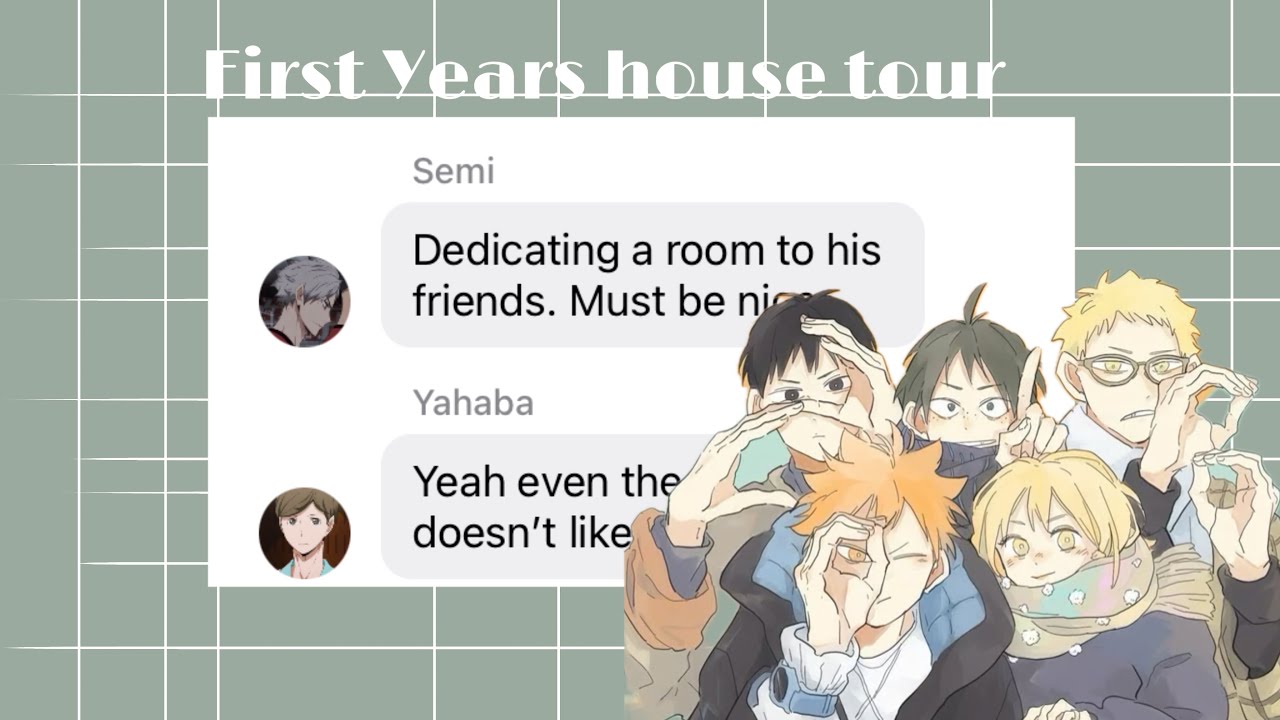 Экскурсия по дому первого года||Тексты Haikyuu.||Читать описание