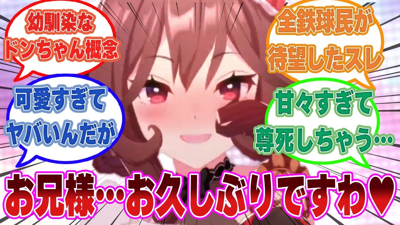 「お兄様、お久しぶりですわ」二人っきりの時だけ甘々にトレーナーにイチャついてくる幼馴染ジェンティルドンナに対する反応集【ウマ娘/まとめ/反応集】