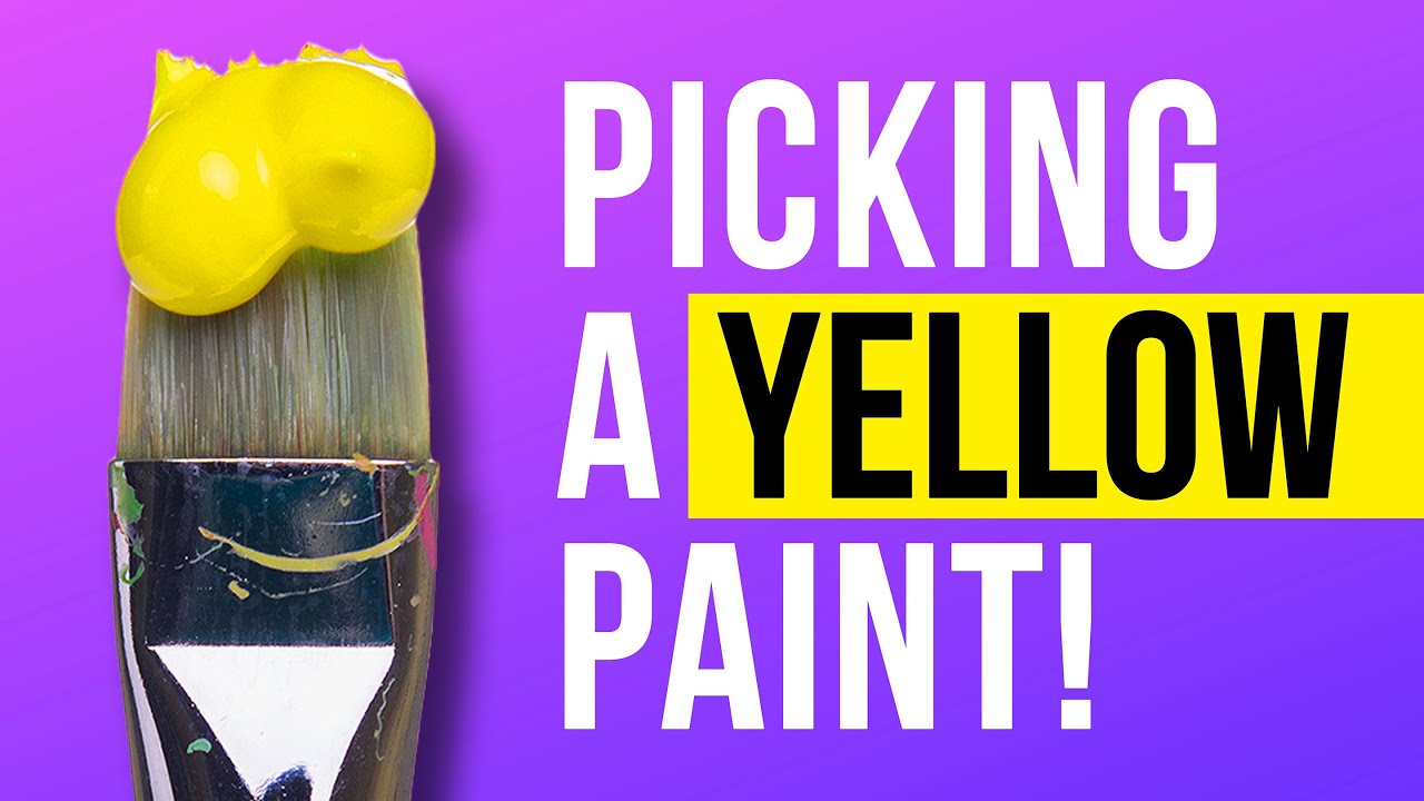 Oil & Acrylic Yellow Paints!