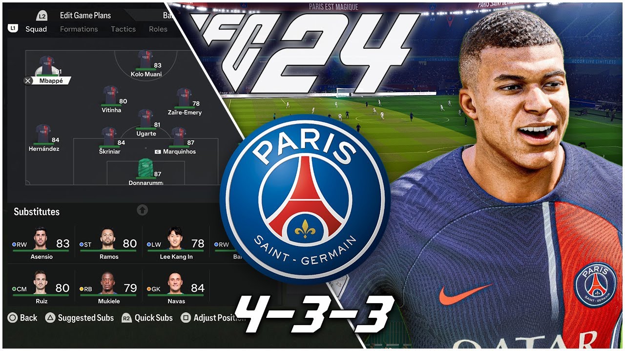 PSG's 4-3-3 Tactics Under Enrique | EA FC 24