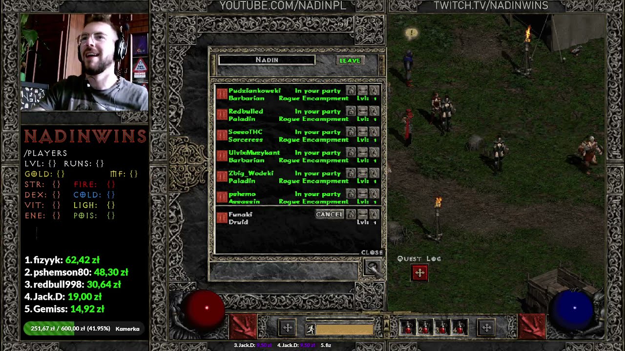 Diablo 2 ZAWODOWIEC - Najlepsza gra z widzami EVER! Od zera do...?