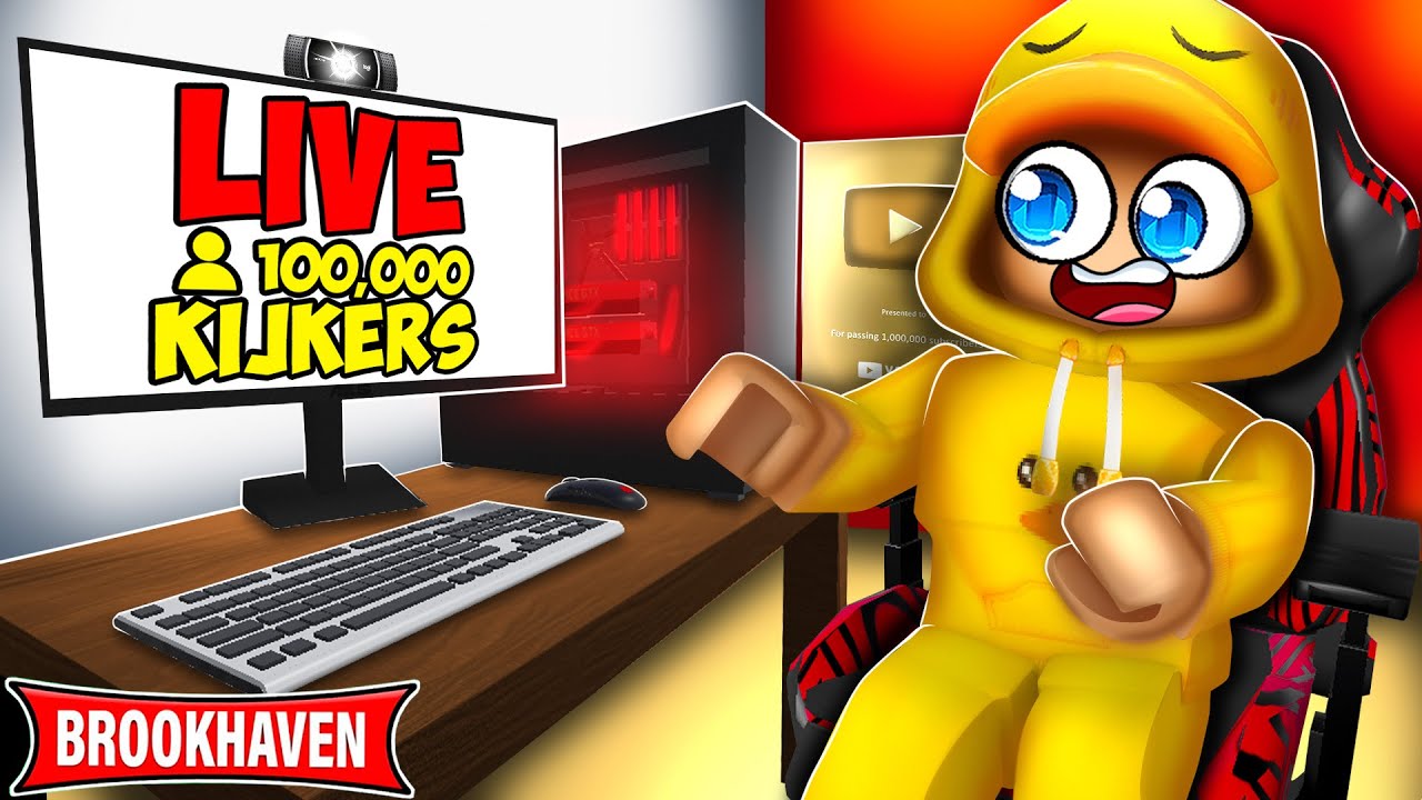 Ik Werd Een STREAMER In Brookhaven! (Roblox)